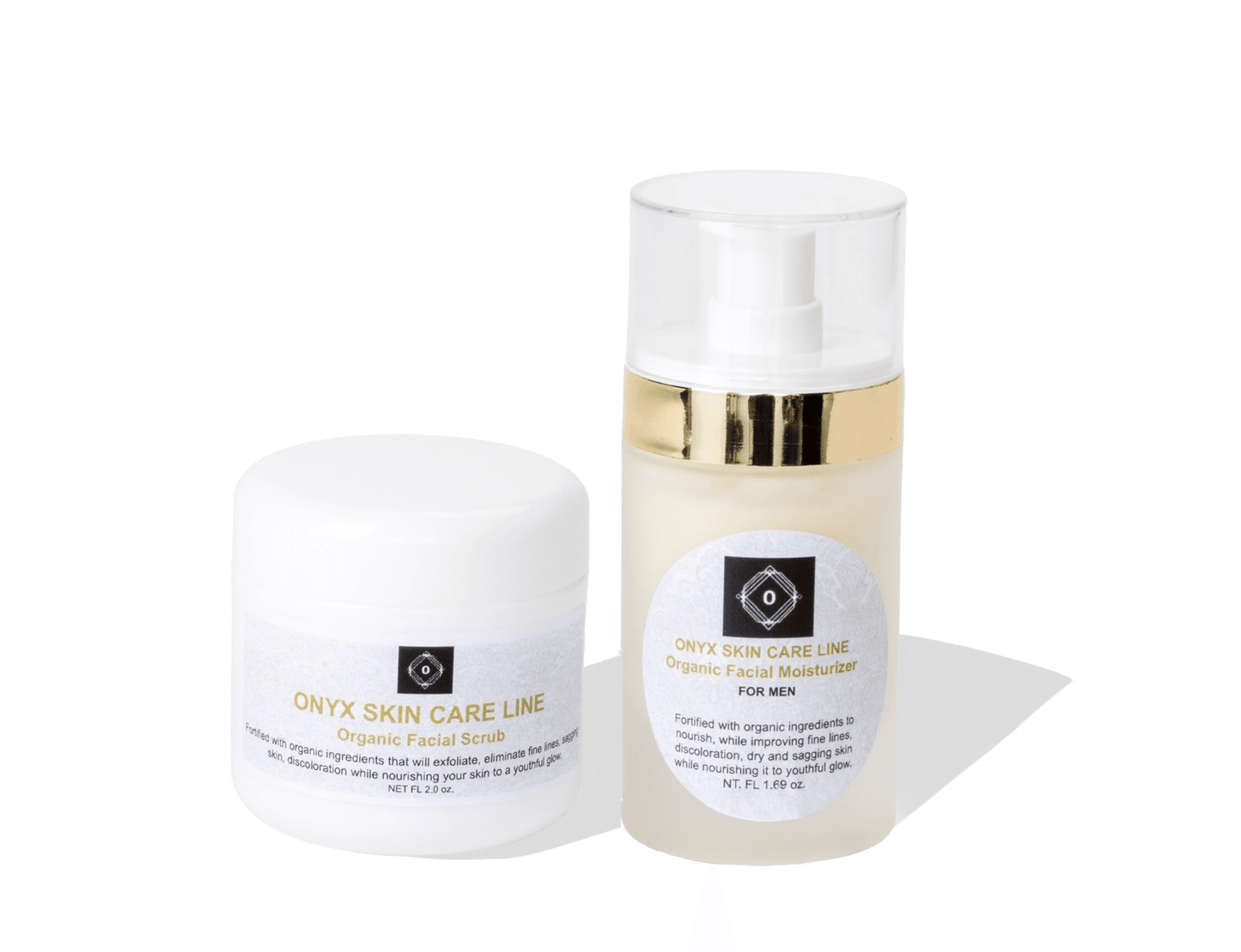 Two-Step Facial System - Scrub and Moisturizer - For MEN